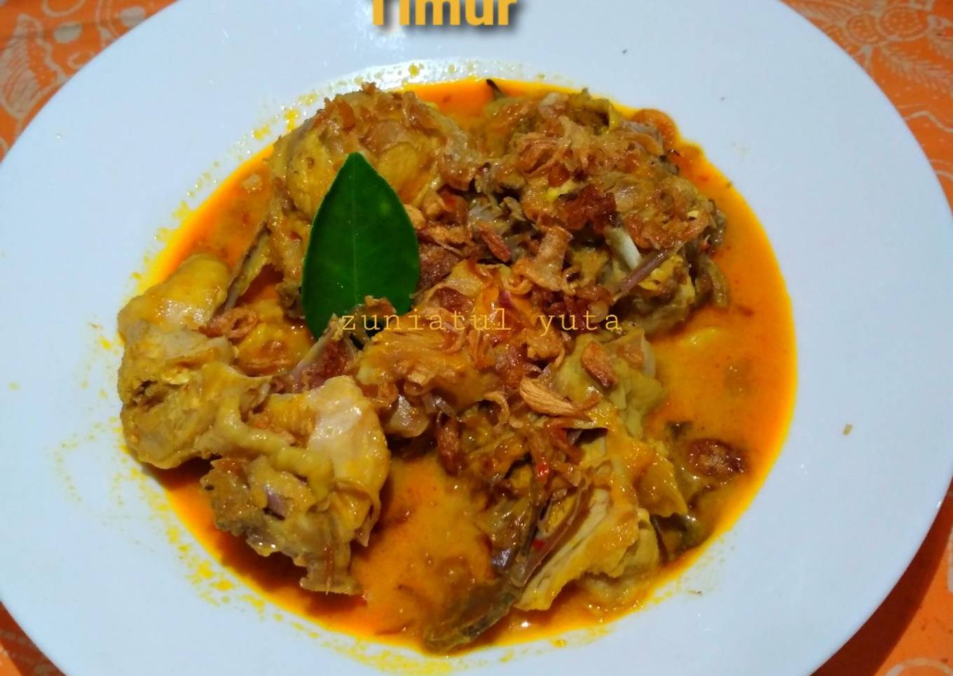 Kare Ayam khas Jawa Timur