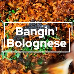 A picture of Bangin' Bolognese.