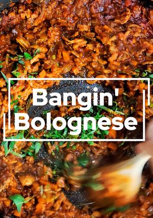 A picture of Bangin' Bolognese.