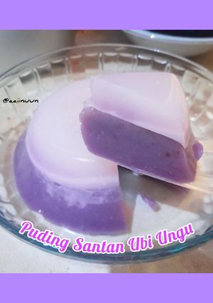 Foto resep Puding Santan Ungu