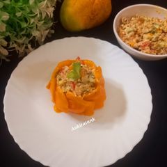 A picture of Leftover makeover millet mango chaat bite.