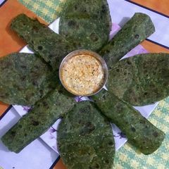A picture of Spinach Thepla.