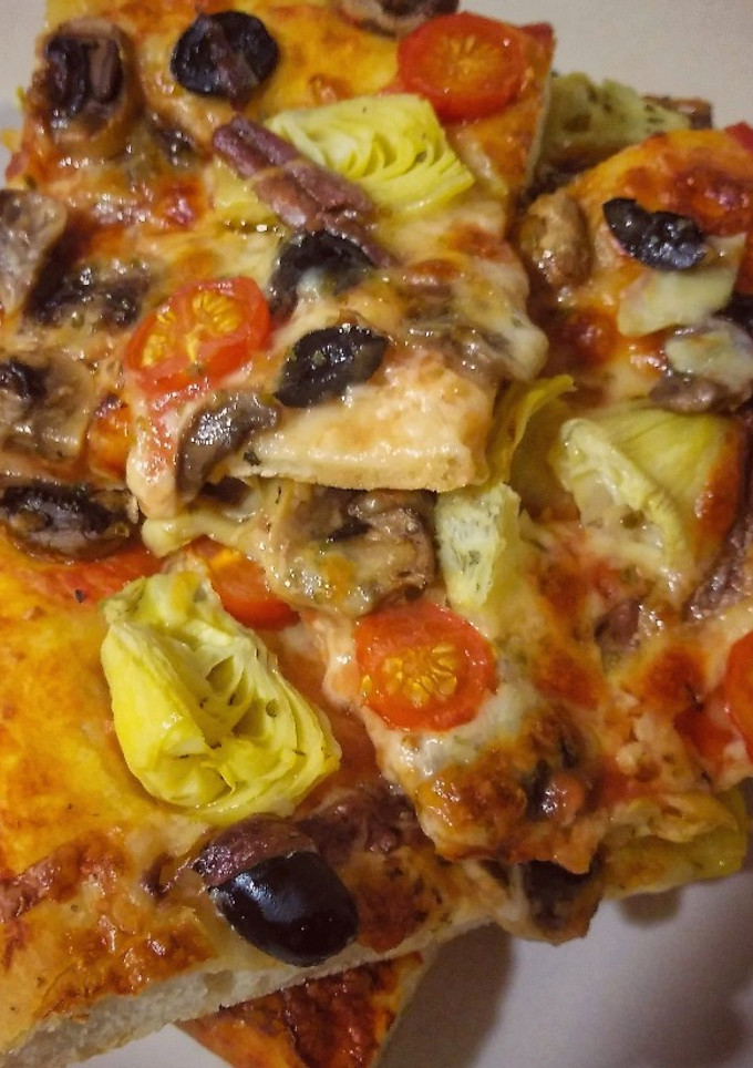 Una foto de Pizza caprichosa