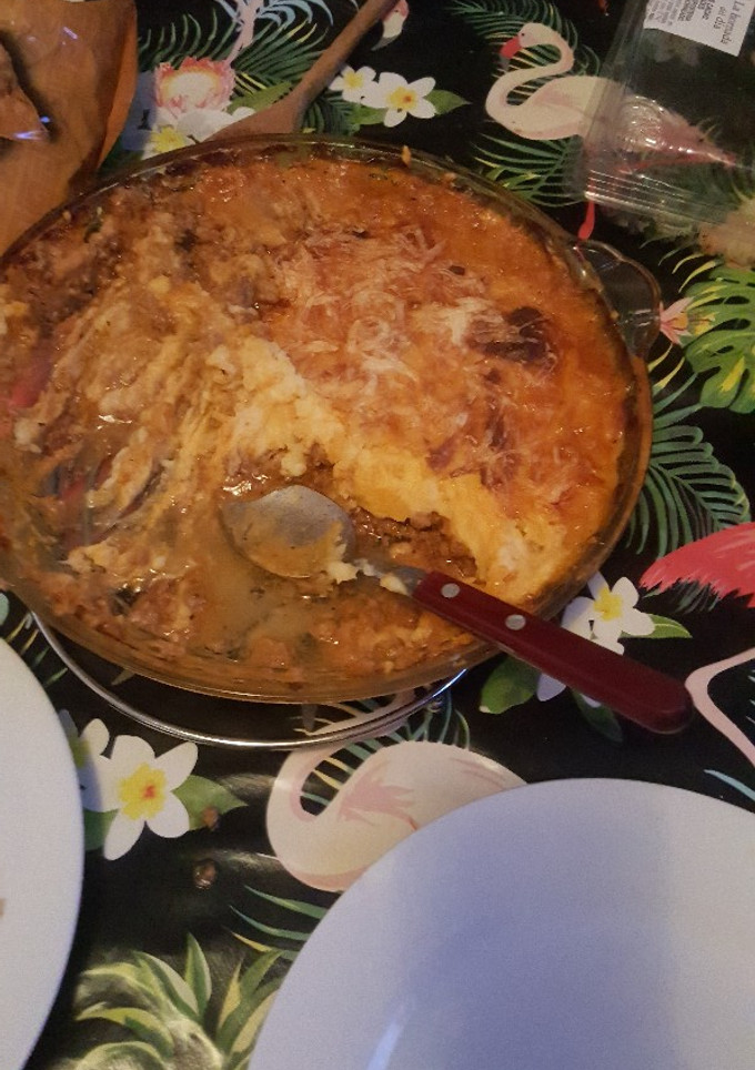 Una foto de Pastel de carne con puré papa