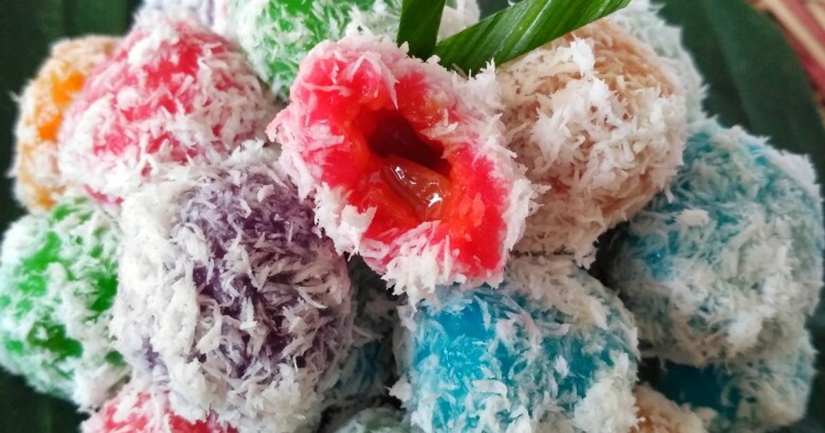 228 Resep Klepon Pelangi Gula Merah Enak Dan Mudah Cookpad