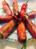 Brown Rice Paper Beet Spring Rolls