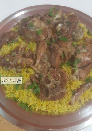 صورة لوصفة كبسة لحم
