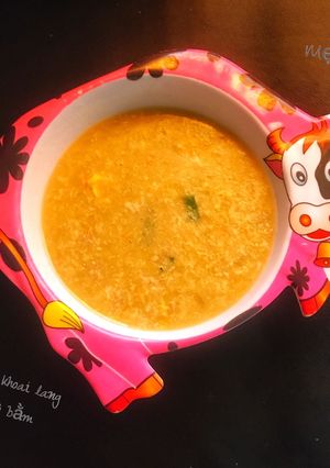 Hình của món Soup khoai lang thịt bò bằm.