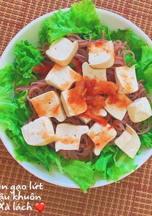 Hình của món Bún gạo lứt eatclean.