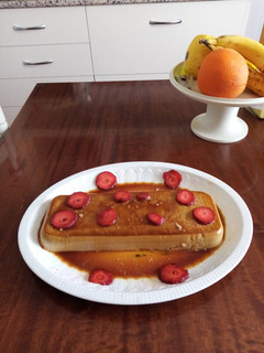 Una foto de Flan de café descafeinado
