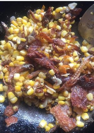 Foto resep Tumis Ikan asin Jagung manis