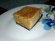 Una foto de budín de pan con polvo para hornear