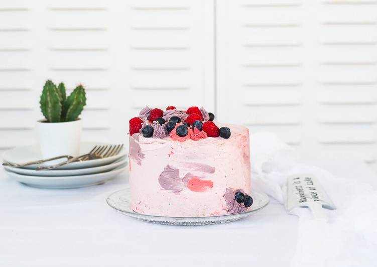 Tarta de limón y frambuesas
