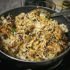 A picture of Grandma's Biriyani.