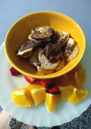 Una foto de Mini pancakes de banana🍌