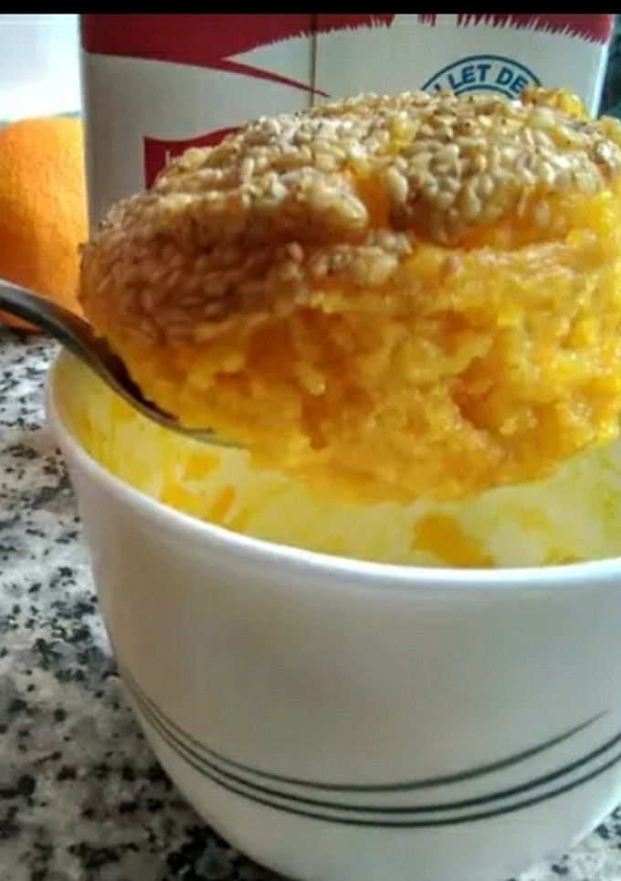 Una foto de Mug cake de naranja