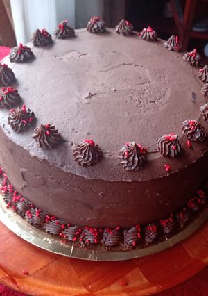Una foto de Butternache de chocolate semiamargo