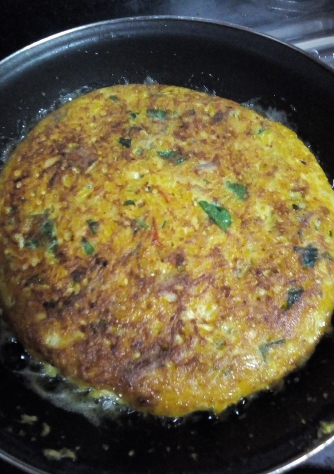 Una foto de Tortilla de arroz sobrado