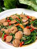 Tumis Selada Air Baso Sapi