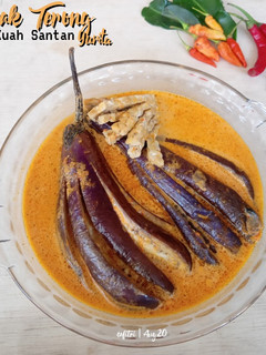 Foto resep Pecak Terong Tempe Gurita Kuah Santan