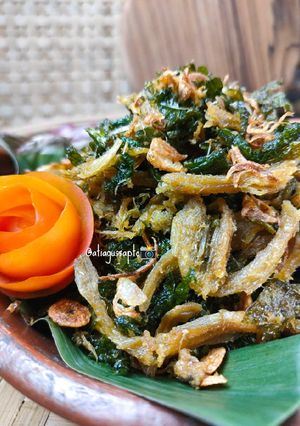 Foto resep Kering Daun Melinjo & Ikan Asin Jambrong (793)