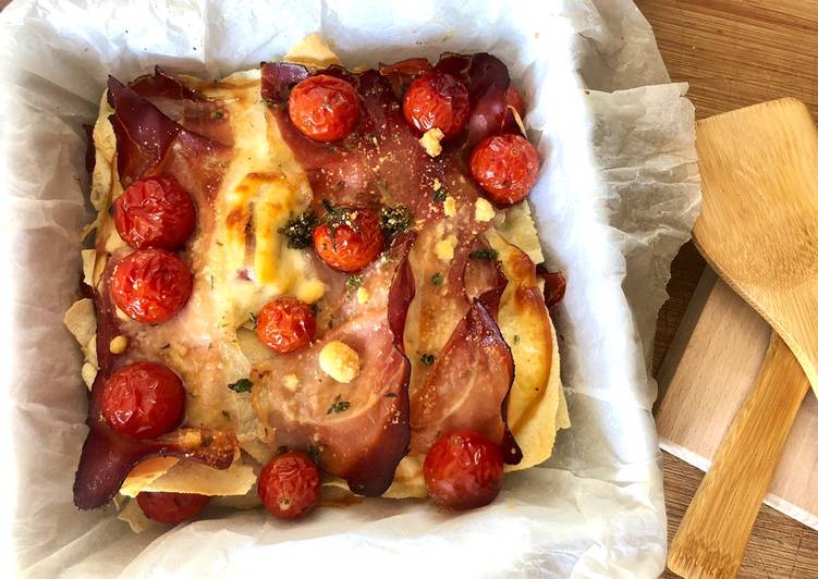 Torta salata di pane Carasau