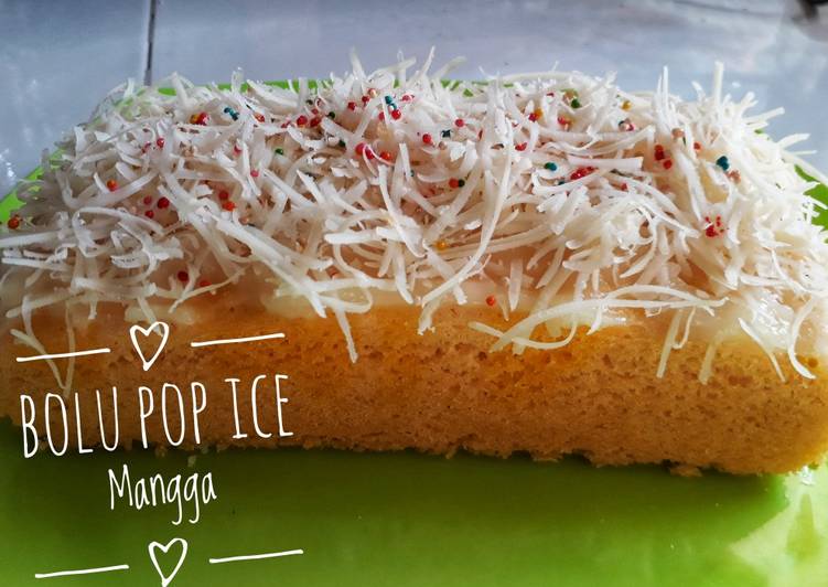 Resep Bolu Pop Ice Mangga No Mixer Irit Telur yang Menggugah Selera