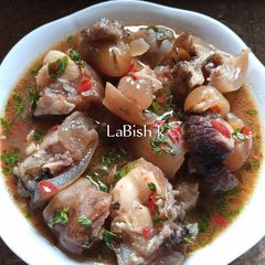 Cow leg Pepper Soup A picture of Cow leg Pepper Soup.