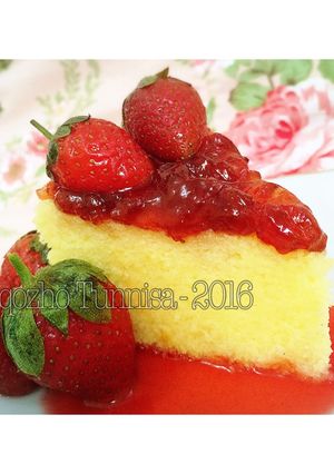 Foto resep Strawberry Japanese Cheesecake
