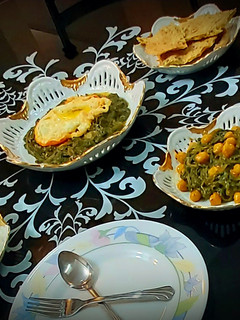 عکسی از دستور خوراک نخود و اسفناج