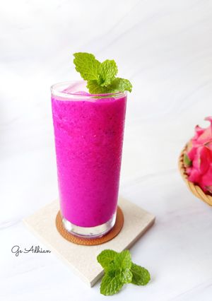 Foto resep Jus Buah Naga Jeruk Nipis