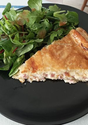 Une photo de Feuilleté jambon fromage