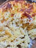 Christmas leftover turkey pasta bake