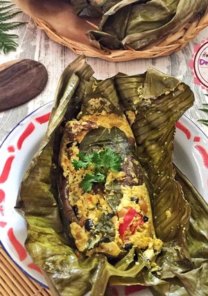 Foto resep Pepes Tahu Daun Singkong