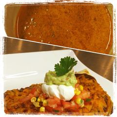 A picture of Cilantro Enchilada Sauce.