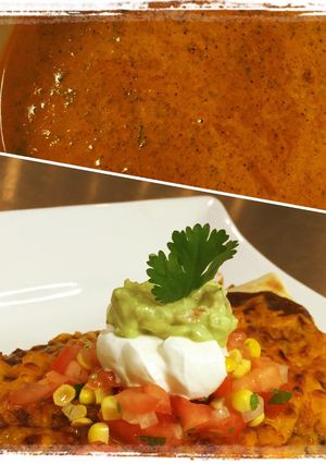 A picture of Cilantro Enchilada Sauce.