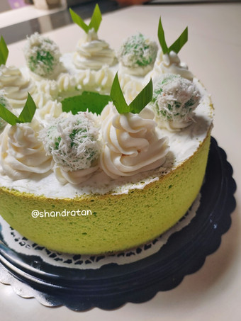 Resep Chiffon klepon cake Anti Gagal