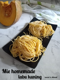 Foto resep Mie homemade labu kuning (dengan ampia atau manual)