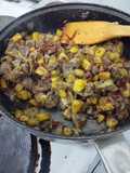 SAMBAL KERING HATI AYAM DENGAN KENTANG (DRY CHICKEN LIVES SPICY WITH POTATOES)