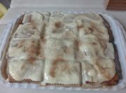 Una foto de natilla de crema de leche