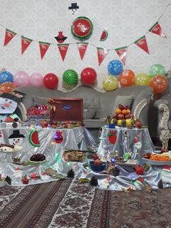 عکسی از دستور تزیین سفره یلدایی