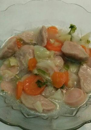 Foto resep Kuah Sop Pentol & Sosis
