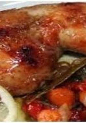 Una foto de Pollo al horno con limón
