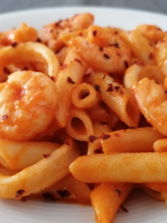 Una foto de Macarrones a la marinera