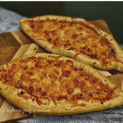 A picture of Chicken & Cheesy Boat Bread.
