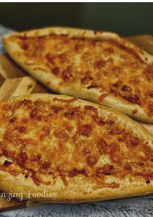 A picture of Chicken & Cheesy Boat Bread.
