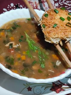 চিকেন মানচাও স্যুপ (Chicken Manchow Soup Recipe in Bengali) রেসিপির প্রধান ছবি