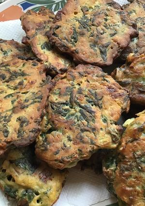 Una foto de Tortitas de acelga al horno
