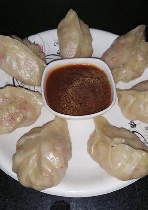 A picture of Veg Momos.