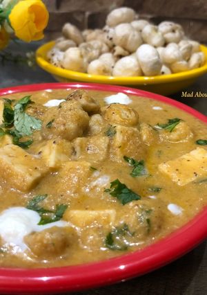 A picture of Creamy Makhana Paneer Sabzi – Calcium Rich Lunch Recipe.